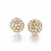 Alloy Rhinestone Beads RB-A034-10mm-A28G-2