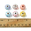 35Pcs 7 Colors Wood European Beads WOOD-FS0001-17-5