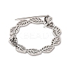 Hollow Leaf Ring Brass Brooches for Women JEWB-Z032-01P-2