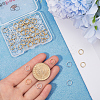 80Pcs 2 Colors Brass Split Rings KK-BBC0014-04A-3