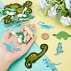 AHADERMAKER 40Pcs 8 Style Dinosaur Computerized Embroidery Cloth Iron on/Sew on Patches DIY-GA0005-45-3