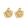 304 Stainless Steel Rhinestone Pendant STAS-U047-26G-1