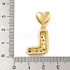 Brass Micro Pave Colorful Cubic Zirconia Pendants KK-P281-01G-L-3