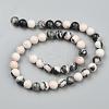 Natural Pink Zebra Jasper Beads Strands G-P231-01-10mm-5