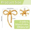 100Pcs 2 Colors Tibetan Style Alloy Pendants FIND-FH0011-77-2