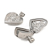 316 Stainless Steel Locket Pendants STAS-K321-13P-2