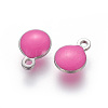 304 Stainless Steel Enamel Charms STAS-O122-D-09P-2