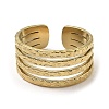 304 Stainless Steel Open Cuff Rings RJEW-Z018-33G-2