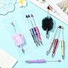 14Pcs 14 Styles Plastic Ball-Point Pen Sets AJEW-YW0001-37-3