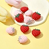 10Pcs 2 Colors Strawberry Food Grade Eco-Friendly Silicone Focal Beads SIL-FS0001-11-2