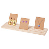 Wood Holder Stand for Earring Display Card ODIS-WH0038-81-1