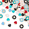 HOBBIESAY 80Pcs 10 Style Alloy Enamel Pendants ENAM-HY0001-04-1