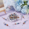 20Pcs Chakra Theme Natural Gemstone Pendant Decorations HJEW-BBC0001-01-7