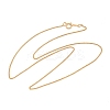 1/20 14K Gold Filled Wheat Chain Necklaces for Women Men NJEW-Z068-12G-4