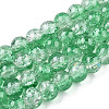 Baking Paint Crackle Glass Beads Strands X-CCG-S001-8mm-19-1