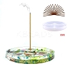 Flat Round Food Grade Silicone Incense Holder Molds SIMO-PW0006-048-4