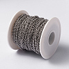 Tarnish Resistant 304 Stainless Steel Textured Cable Chains CHS-H007-46P-2