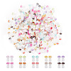 300Pcs 10 Colors Opaque Glass Beads GLAA-GO0001-02-1