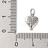 Brass & Clear Cubic Zirconia Pendants KK-S372-30P-3