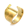 PVD Vacuum Plating 201 Stainless Steel Cuff Rings RJEW-Z032-01G-T-1