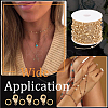 DIY Brass Curb Chain Bracelet Necklace Making Kit DIY-BBC0001-87G-5