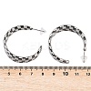 13 Pairs 13 Colors C-shaped Acrylic Stud Earrings for Women EJEW-DC0001-44-3