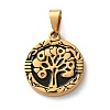 201 Stainless Steel Enamel Pendants STAS-U053-03G-1