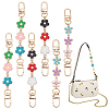 6Pcs 3 Style Flower Plastic Enamel Link Bag Strap Extenders FIND-WR0006-37-1