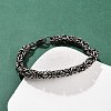304 Stainless Steel Chain Bracelets for Women Men BJEW-Z143-30AS-1