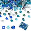 500Pcs 5 Colors Transparent Acrylic Beads TACR-YW0008-08-1