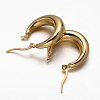 Ring PVD Vacuum Plating 304 Stainless Steel Hoop Earrings LS-EJEW-O032-13-2