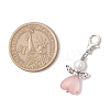 7Pcs Heart Angel Acrylic & Glass Pearl Pendant Decorations HJEW-JM03729-01-4