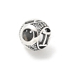 Brass Clear Cubic Zirconia European Beads LS-FIND-M049-01AS-08-2