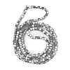 Frosted Crackle Glass Beads Strands GLAA-U001-4mm-M06-3