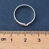 Adjustable Brass Finger Rings Components KK-K414-09S-3