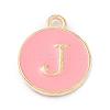Golden Plated Alloy Enamel Charms ENAM-Q437-14J-1