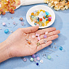 2 Sets 2 Styles DIY Lampwork Beads & Alloy Pendant & Link & Bead Caps Jewelry Findings Kits DIY-TA0011-61-6