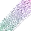 Transparent Glass Beads Strands X-GLAA-E036-07D-2