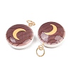 Printed Opaque Acrylic Pendants SACR-P036-01C-G-2