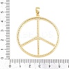 Brass Micro Pave Cubic Zirconia Pendants KK-C162-060G-3