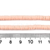 Flat Round Handmade Polymer Clay Bead Spacers CLAY-R067-3.0mm-13-3