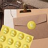 12 Sheets Self Adhesive Gold Foil Embossed Stickers DIY-WH0451-047-6