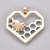 Alloy Pendants LS-X-PALLOY-WH0068-28PG-1