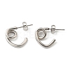 Non-Tarnish 304 Stainless Steel Knot Stud Earrings for Women EJEW-F319-02P-1