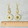 Brass Dangle Earrings EJEW-FS00017-5
