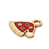 Christmas 304 Stainless Steel Enamel Charms LS-STAS-I356-02G-05-2