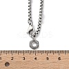 304 Stainless Steel Hexagon Pendant Box Chain Necklaces for Women NJEW-A045-25P-5