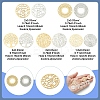 20Pcs 10 Styles Rack Plating Brass Hollow Out Connector Charms KKC-FS0001-02-4