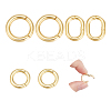 6Pcs 3 Styles Brass Twister Clasps KK-UN0002-52-1