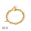 European Style 304 Stainless Steel Cable Chains Bracelet for Women LS-HM2215-15-1